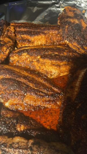 Blackened cat fish