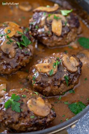Salisbury steaks and gravy